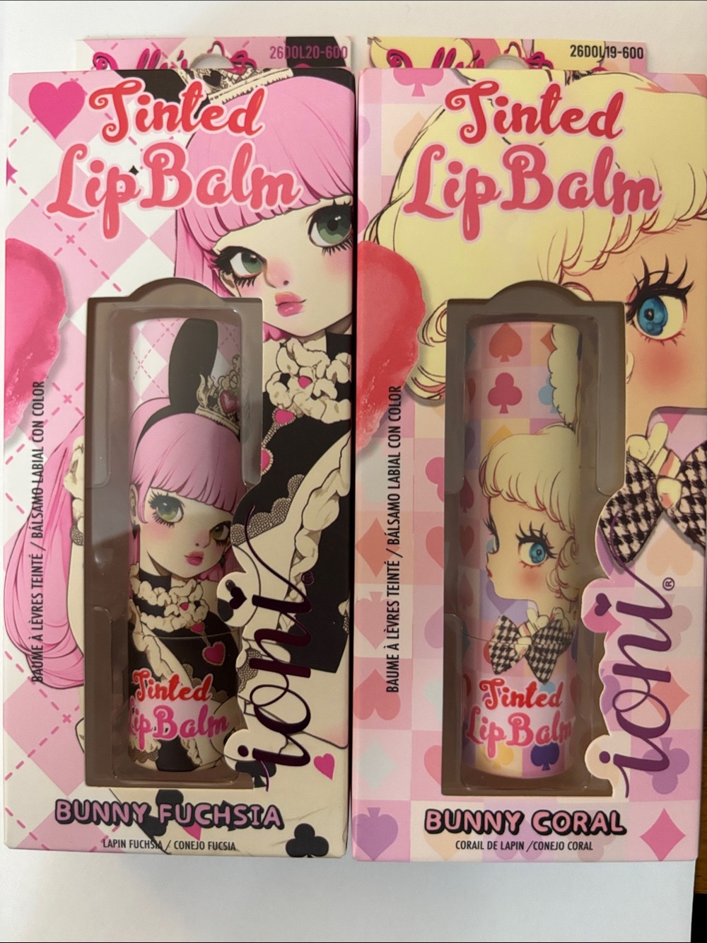 Tinted Lip Balm — Bunny Fuchsia & Bunny Coral by Lioni